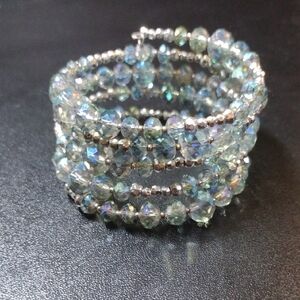 Vintage Spiral Bracelet - 5 Rows Of Sparkle And Shine